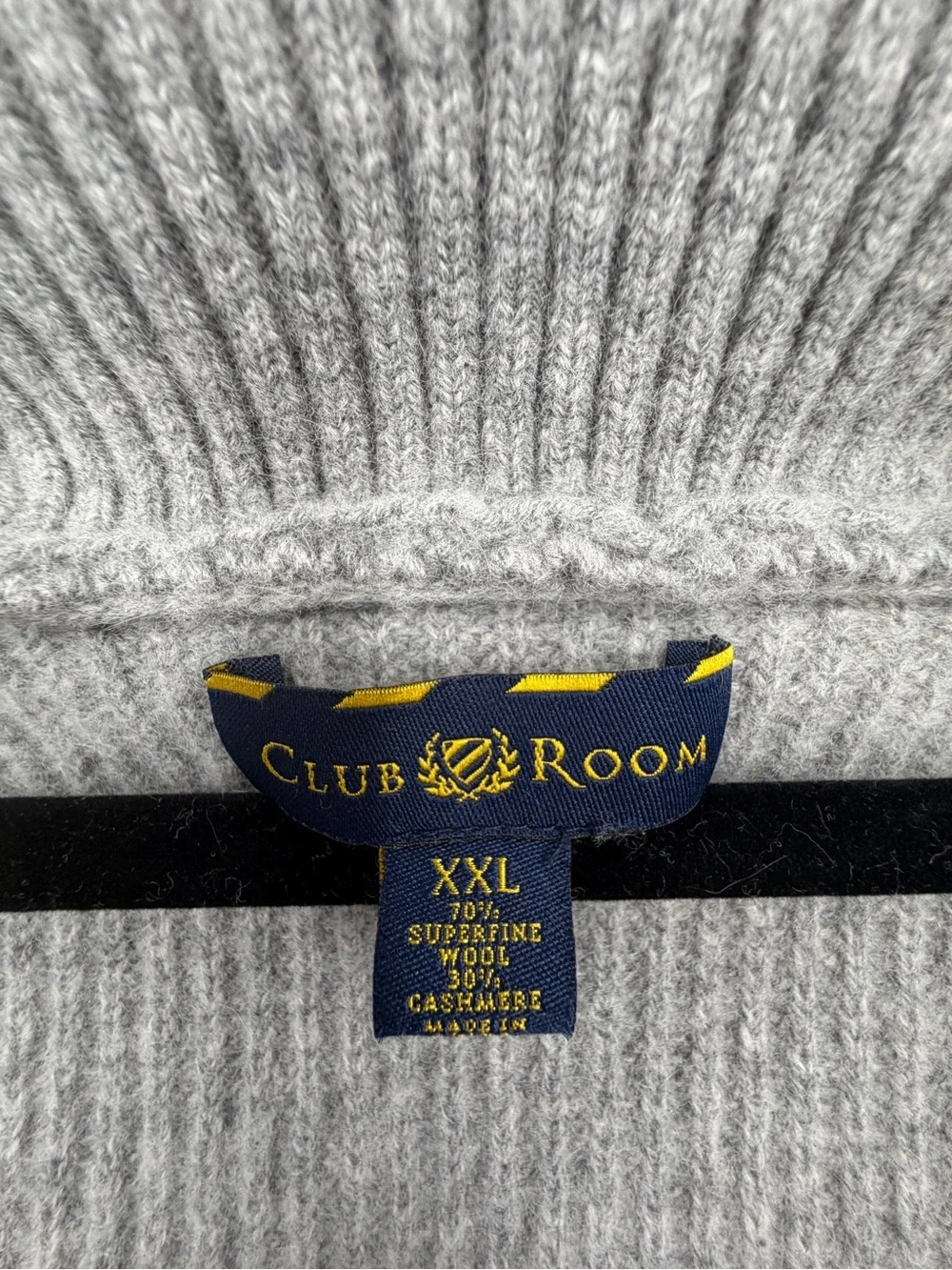 Club Room XXL wool-cashmere men’s sweater